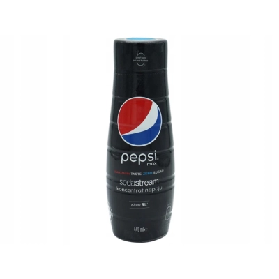 SYROP KONCENTRAT PEPSI MAX ZERO DO SATURATORA SODASTREAM 9L NAPOJU z 440ml